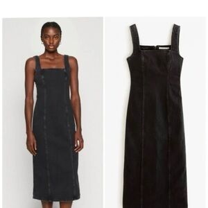 Elegant Black Denim Dress